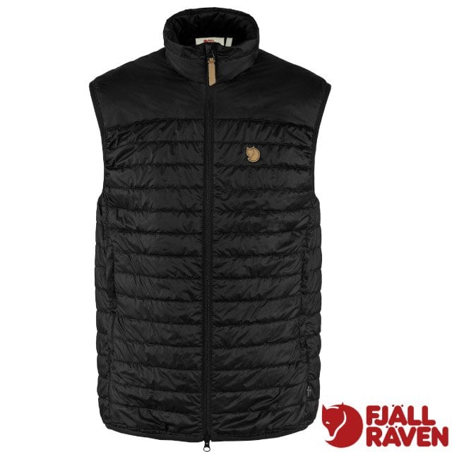 【Fjallraven 小狐狸】男 Abisko Padded Vest 輕量防風保暖化纖背心/83775-550 黑✿30E010
